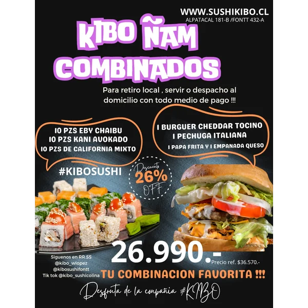 Kibo Ñam Combinados